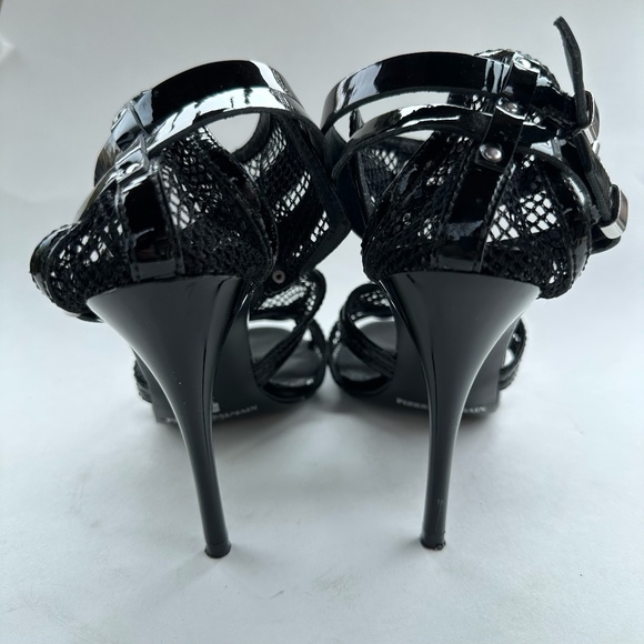 Pierre Balmain Black Leather Heel With Ankle Strap - Picture 8 of 10